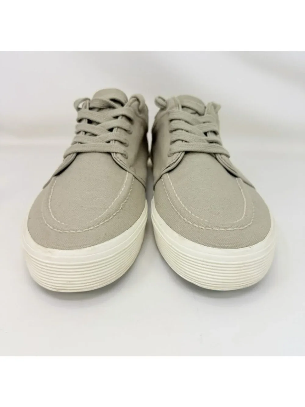 Polo Ralph Lauren Fernando Boat Shoes Beige Green Men's Size 10.5 D